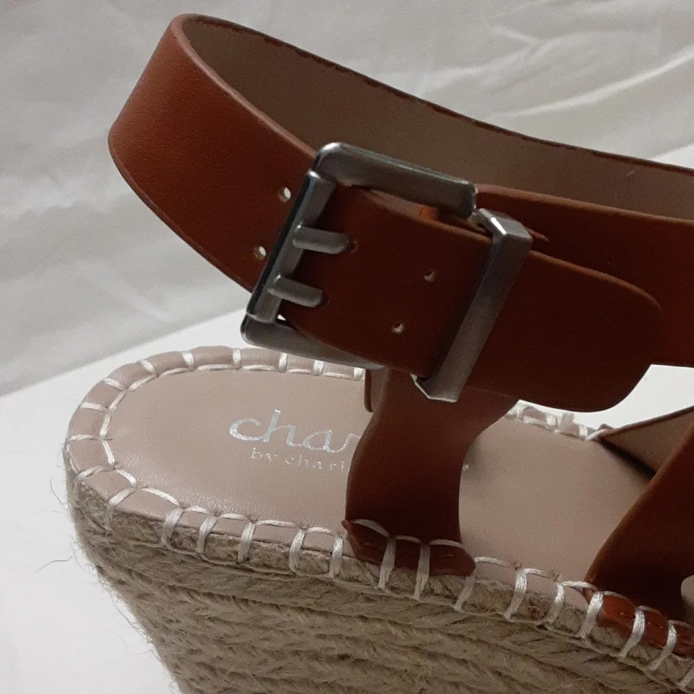 Charles by Charles David size 9M women's espadrilles sandal in brown.